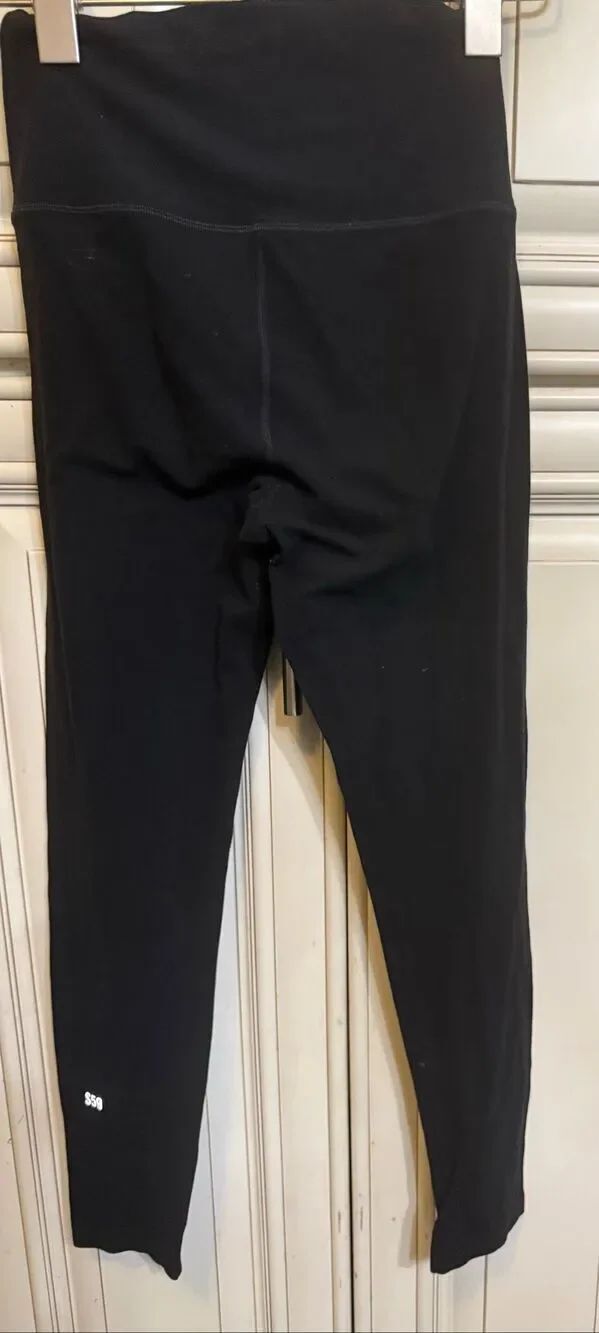 Splits59 Womens Pull-On High-Waisted Airweight Cropped Leggings in Black Size 26
